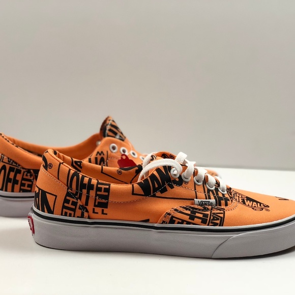Vans Era Logo Mix Tangerine/Black Sneakers - Picture 9 of 9